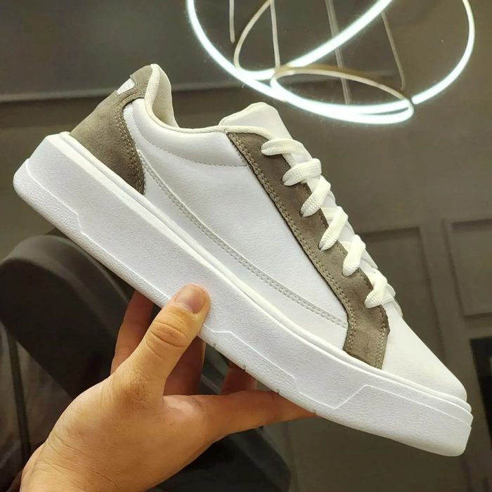 tênis masculino casual sola alta sneakers estilo moderno