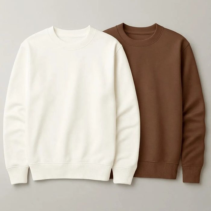 roupas kit 2 moletom careca masculino sem estampa lisa basico