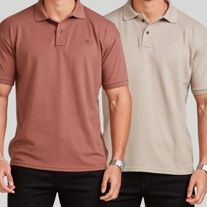roupas daze modas kit camisas masculinas polo piquet casual elegance