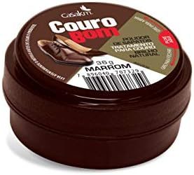 Casa Km Polidor De Sapatos Couro Bom Creme Marrom 36G
