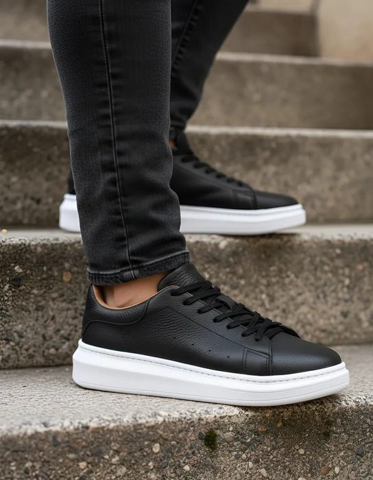 tenis artoro masculino couro legitimo sola alta casual urbano