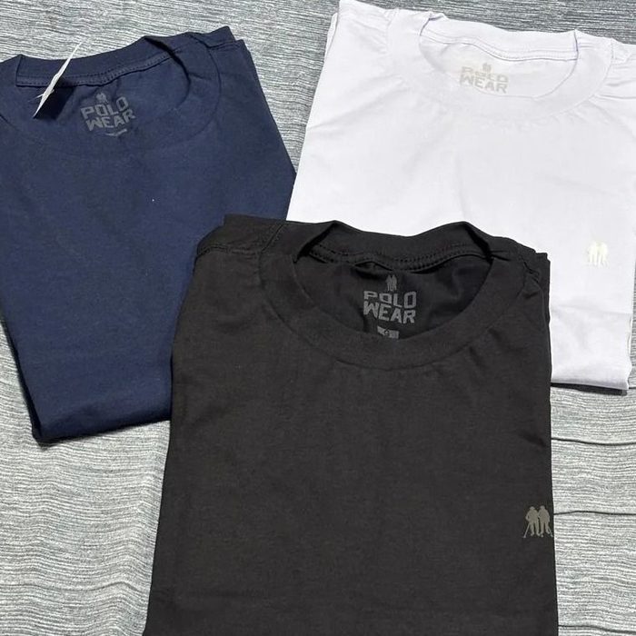 camiseta polo wear kit 3 masculina sortido