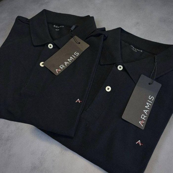 roupas aramis polo masculina piquet lisa light icon preta