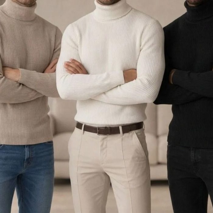 roupas cacharrel blusa gola alta masculina kit 3