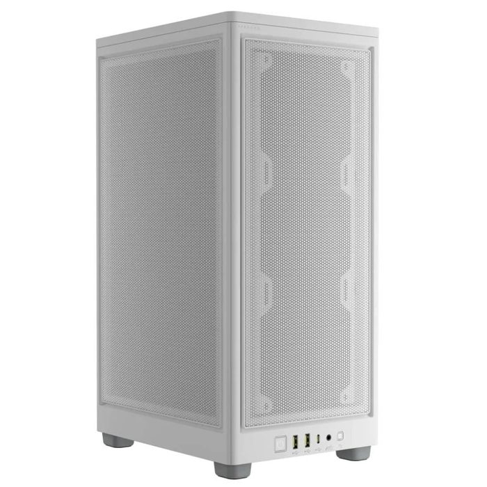 Gabinete Gamer Corsair 2000D Airflow, Mini Tower, Mini-ITX, Sem FANs, Branco - CC-9011245-WW