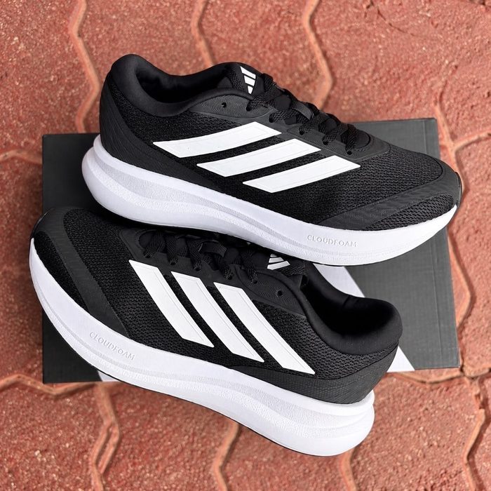 🛒Tênis De Corrida Masculino Runfalcon 6 Cloudfoam adidas Preto Liso