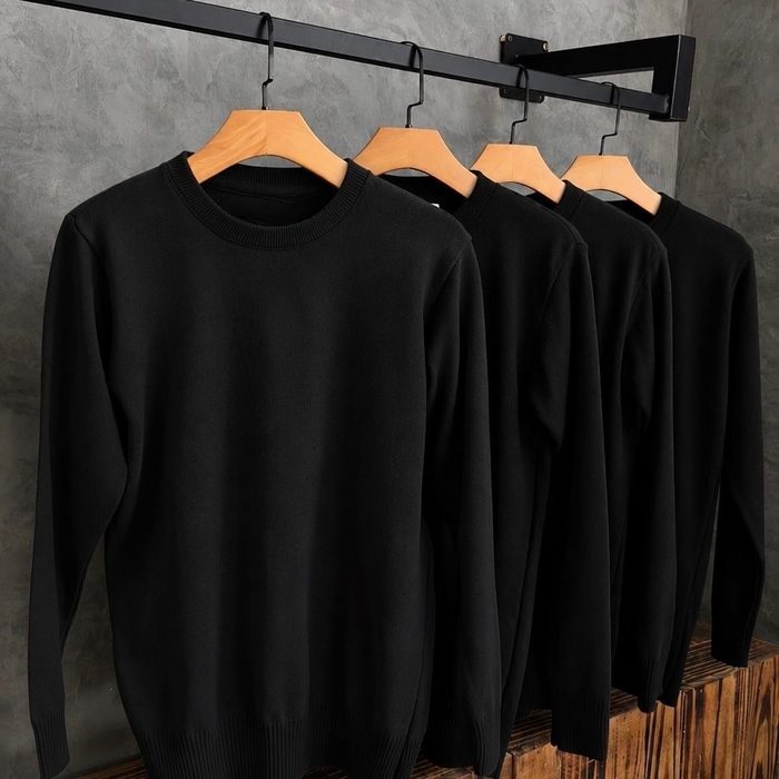 suéter seven line blusa de tricot masculino liso
