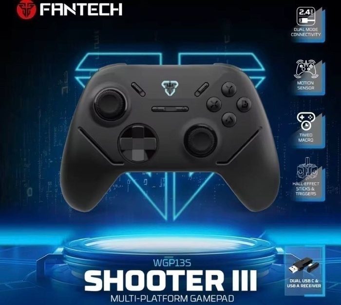 Controle Sem Fio Fantech Wgp13s, Analógicos/Gatilhos Hall Effect, 1KHz