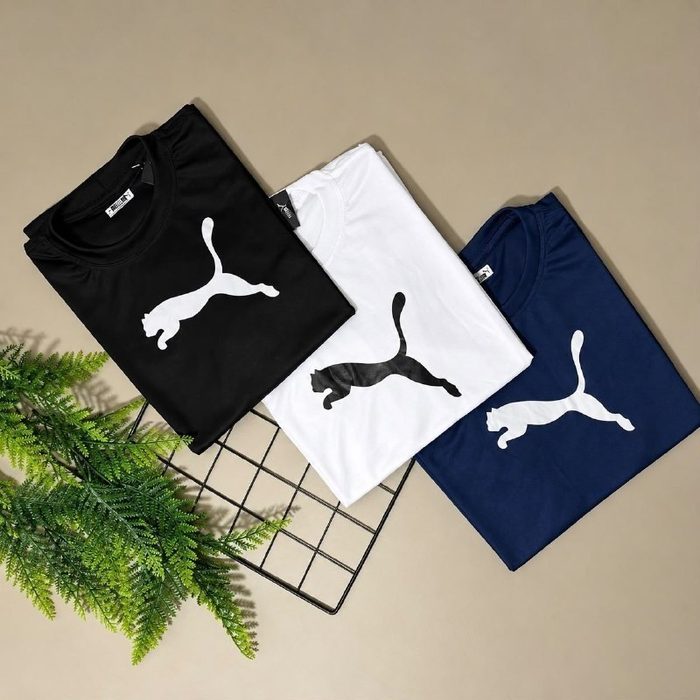 🛒Camiseta Ess Puma Logo Poly Puma Preto