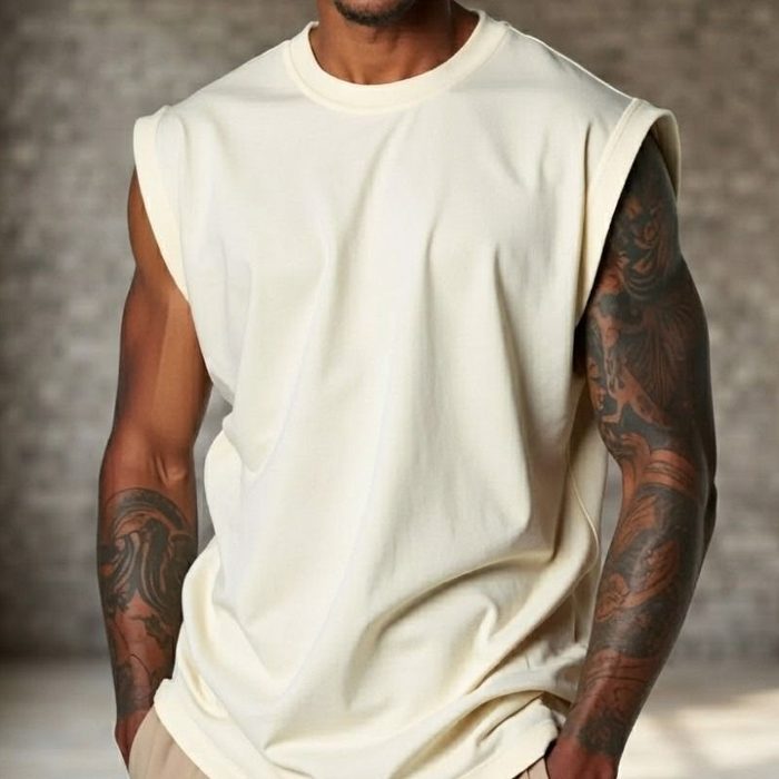 Regata Masculina Oversized Machão Muscle 100% Algodão P ao GG
