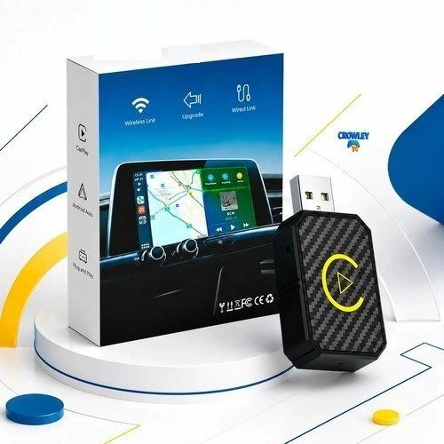 adaptador automotivo carplay android auto sem fio 2 em 1 usb usb-c