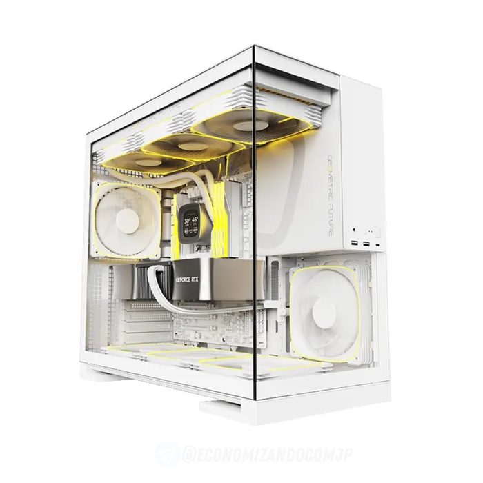 Gabinete Gamer Geometric Future Model 5 Branco