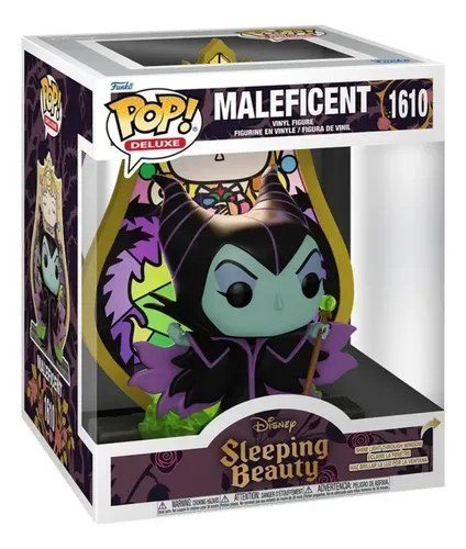 Boneco Funko Pop Deluxe Disney Vilões Malévola Com Vitral