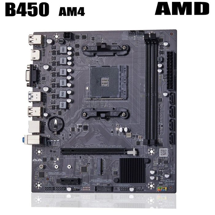 Placa-mãe B450m Qiyida, Ryzen de 1ª a 5ª geração