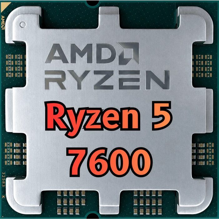 Processador Amd Ryzen 5 7600, 3.8GHz 5.1GHz Max Turbo , Cache 38Mb, 6 Núcleos, 12 Threads, Am5, Com Vídeo Integrado