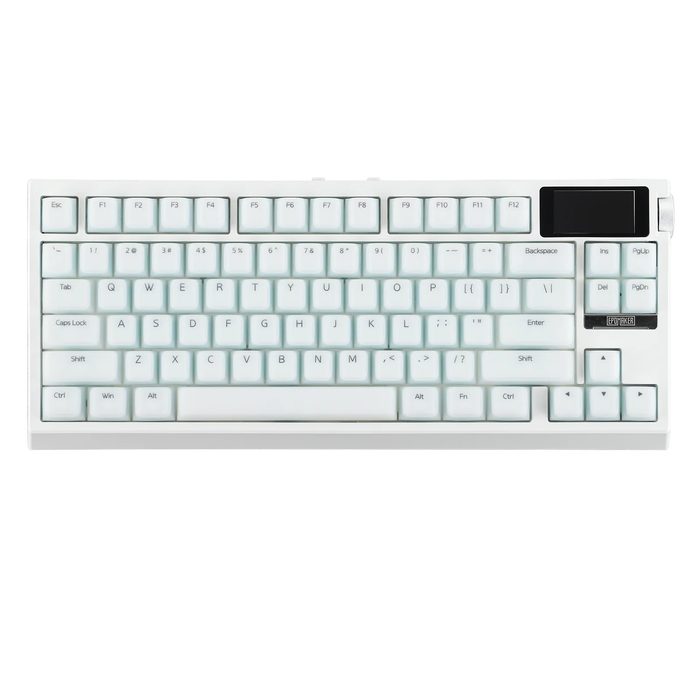 Teclado mecânico Epomaker G84 Pro, Sem fio, Knob e Tela