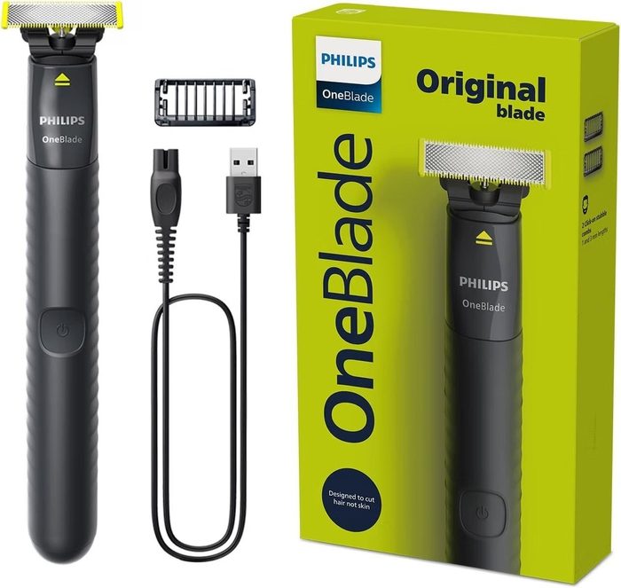 OneBlade Philips Barbeador aparador e raspador Qp1424/10 com 2 Pentes - Bivolt