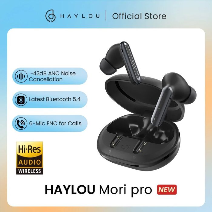 Fone Haylou Mori Pro, cancelamento de ruído Anc 43db