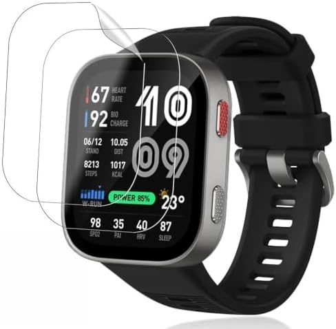 Película TPU GEL Exclusiva para AAmazfit Bip MAX C/ 2 Un | 2 Unidades, TPU GEL, Proteção de Tela, Exclusiva