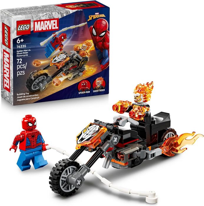 LEGO Marvel Homem-Aranha vs. Motocicleta Fantasma com Motocicleta 76335