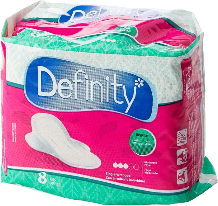 Absorvente com Abas, Definity, 8 Unidades