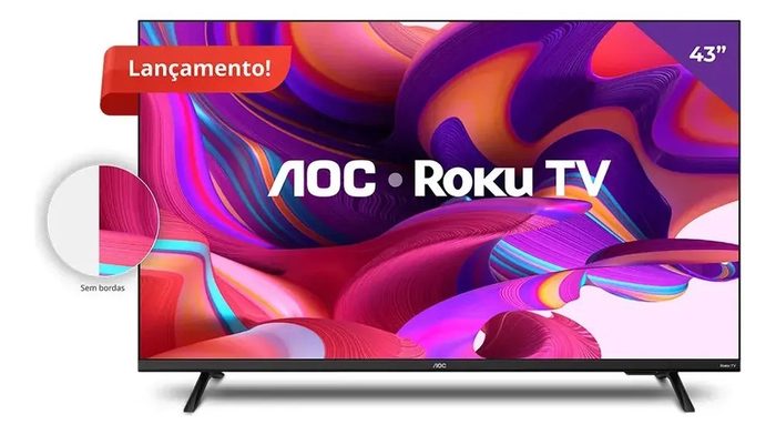 TV AOC 43S5135/78G Full HD Roku TV