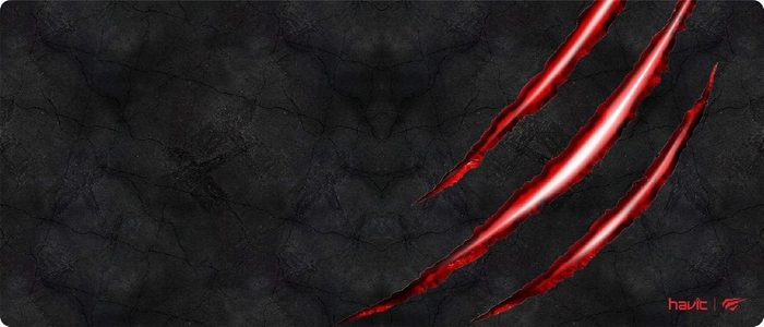 Havit Mouse Pad Grande Gamer Mp860, 70 X 30 Cm, Tecido de Malha Fina, Base de Borracha Antiderrapante, Design com Bordas Costuradas, Útil pa