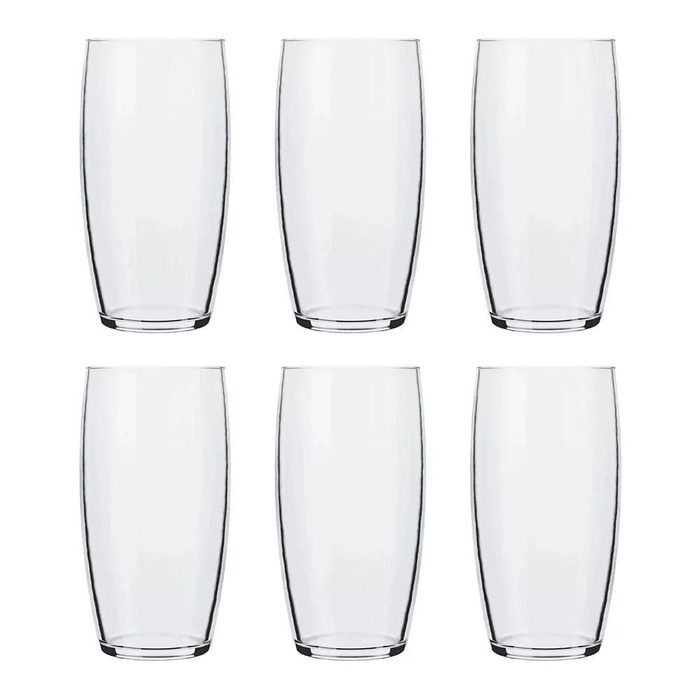 Jogo de Copos Nadir Oca Long Drink de Vidro Liso com 6 Peças 300ml