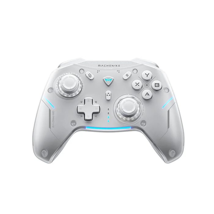 Controle Sem Fio Gamer Machenike G5 Pro, Multiplataformas, RGB, Switch Kailh, Com Dock, Branco - JJ02GG007