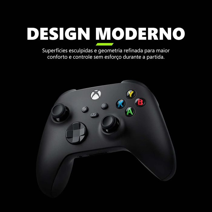 Controle para Xbox Sem Fio Carbon Black