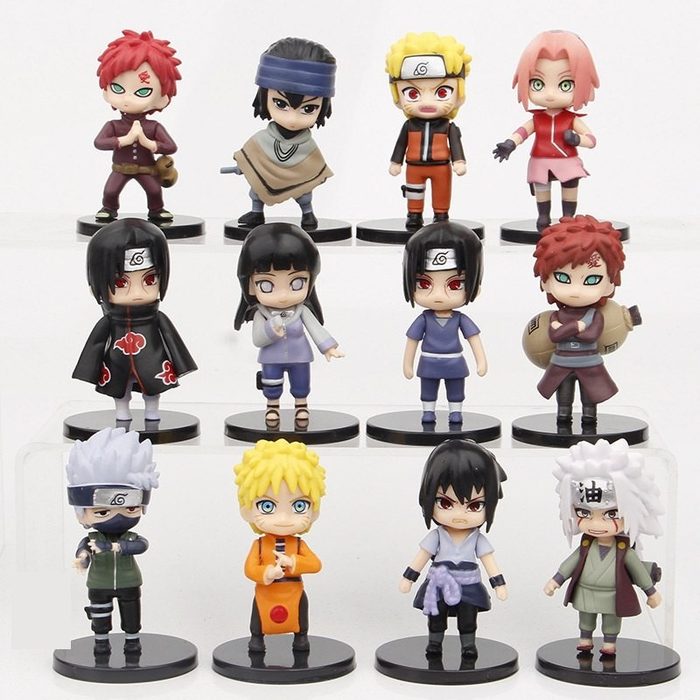 action figure naruto 12 bonecos pvc