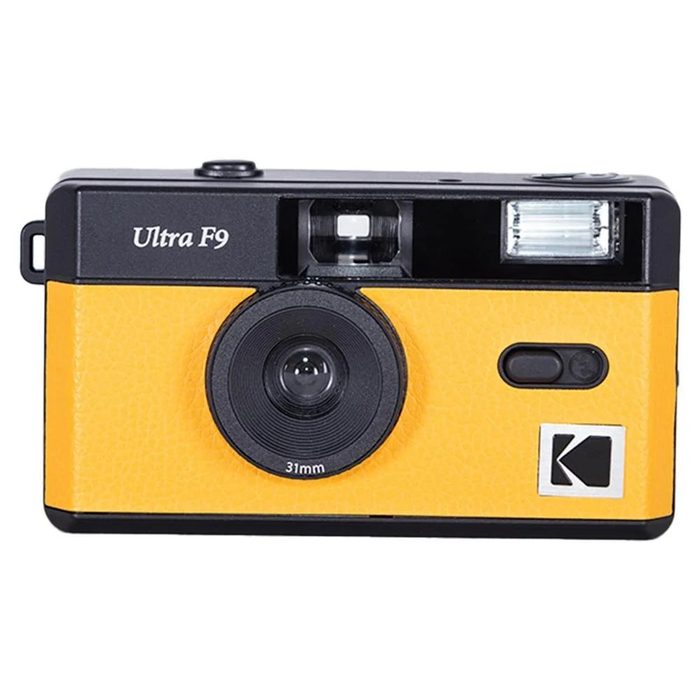câmera analógica kodak f9 31mm amarelo