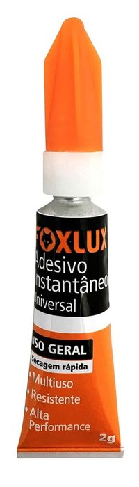 cola instantânea foxlux 2g universal secagem rápida