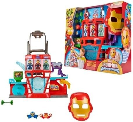 brinquedo marvel iron man quartel conjunto playset