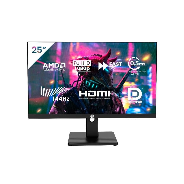 Haiz Monitor Gamer 25'' 144hz 0.5ms 1920x1080 Adaptative Sync Fhd Hdmi/Dp Ips Vesa