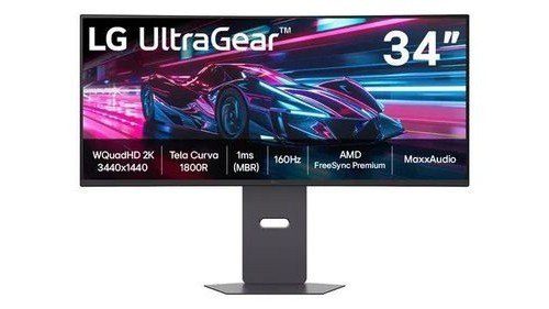 Monitor LG Ultragear 34" QHD 160Hz 1ms