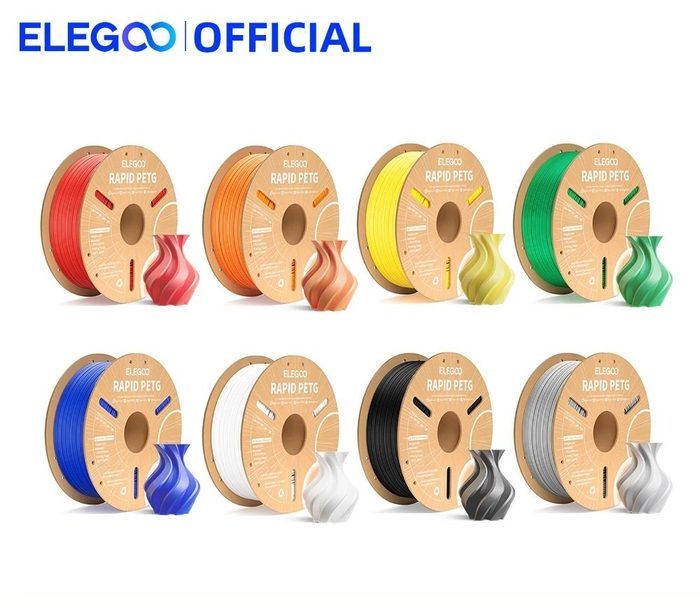 filamento impressora 3d elegoo rapid petg 1,75mm 1kg