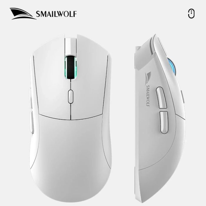 2x Mouse Gamer Sem Fio Smailwolf Rs7, Sensor Paw3311