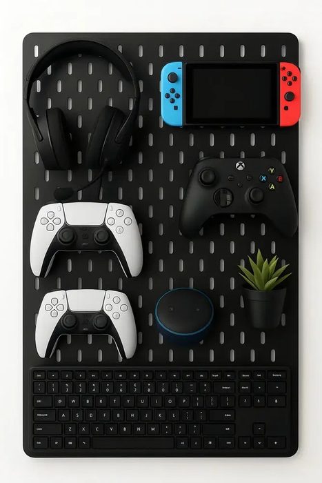 organizador de mesa roncato store pegboard premium setup gamer home office preto top full