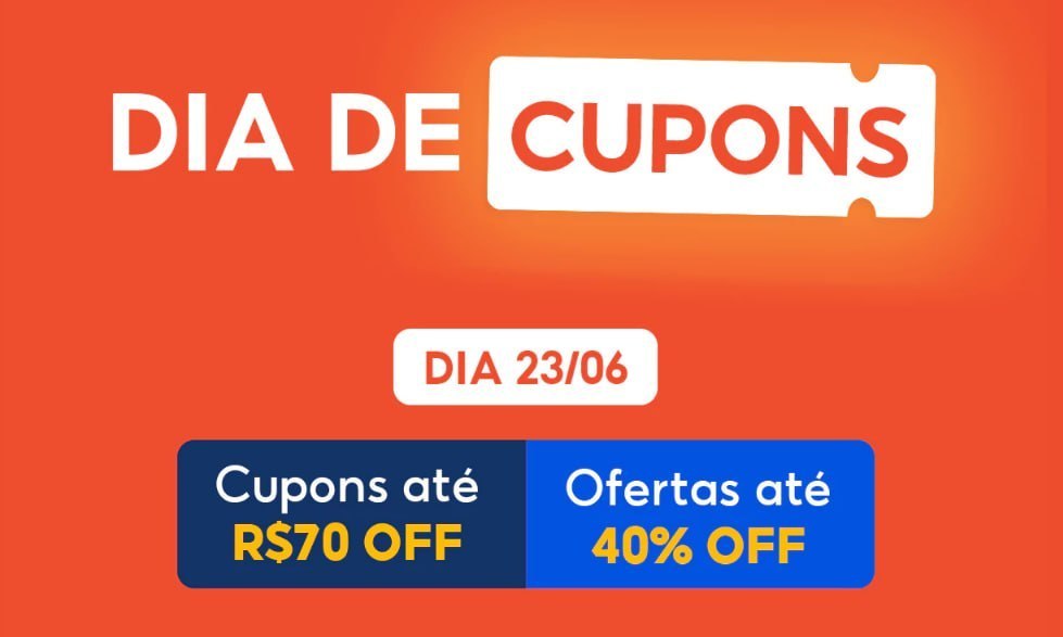 👇 Resgate todos os cupons aqui