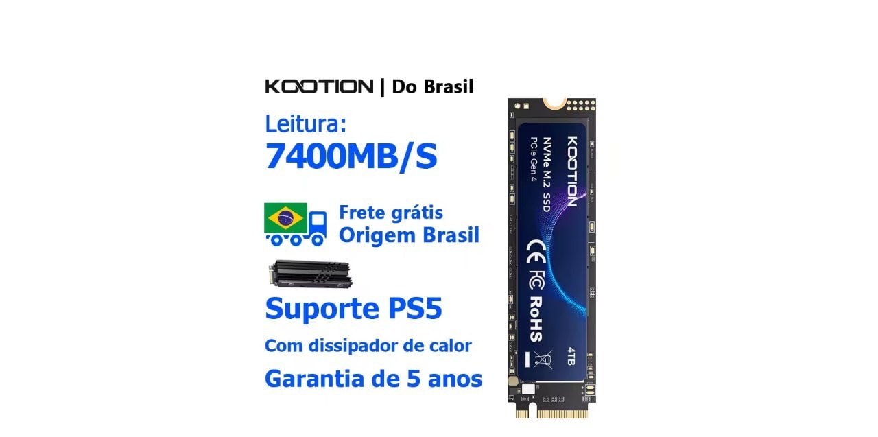 ssd kootion nvme m.2 pcie 4.0 x4 gen4 2tb 4tb