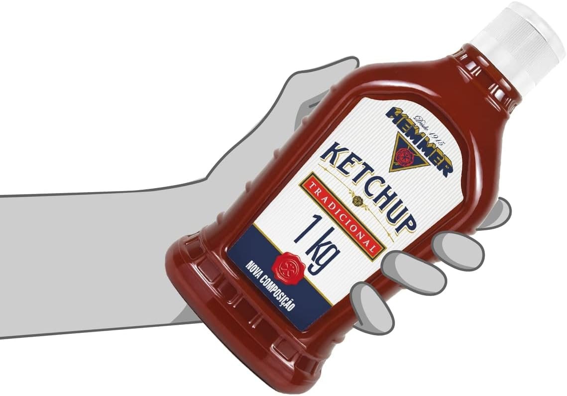 alimentos hemmer ketchup tradicional bisnaga 1kg