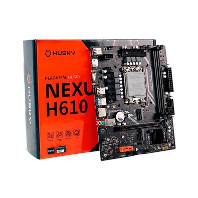 placa mãe husky nexus h610 lga 1700 ddr4 3200mhz micro-atx hpm610