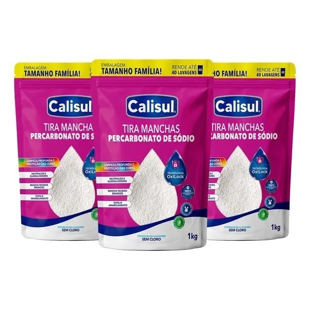 limpeza percarbonato de sódio limpador clareador tira manchas 3kg