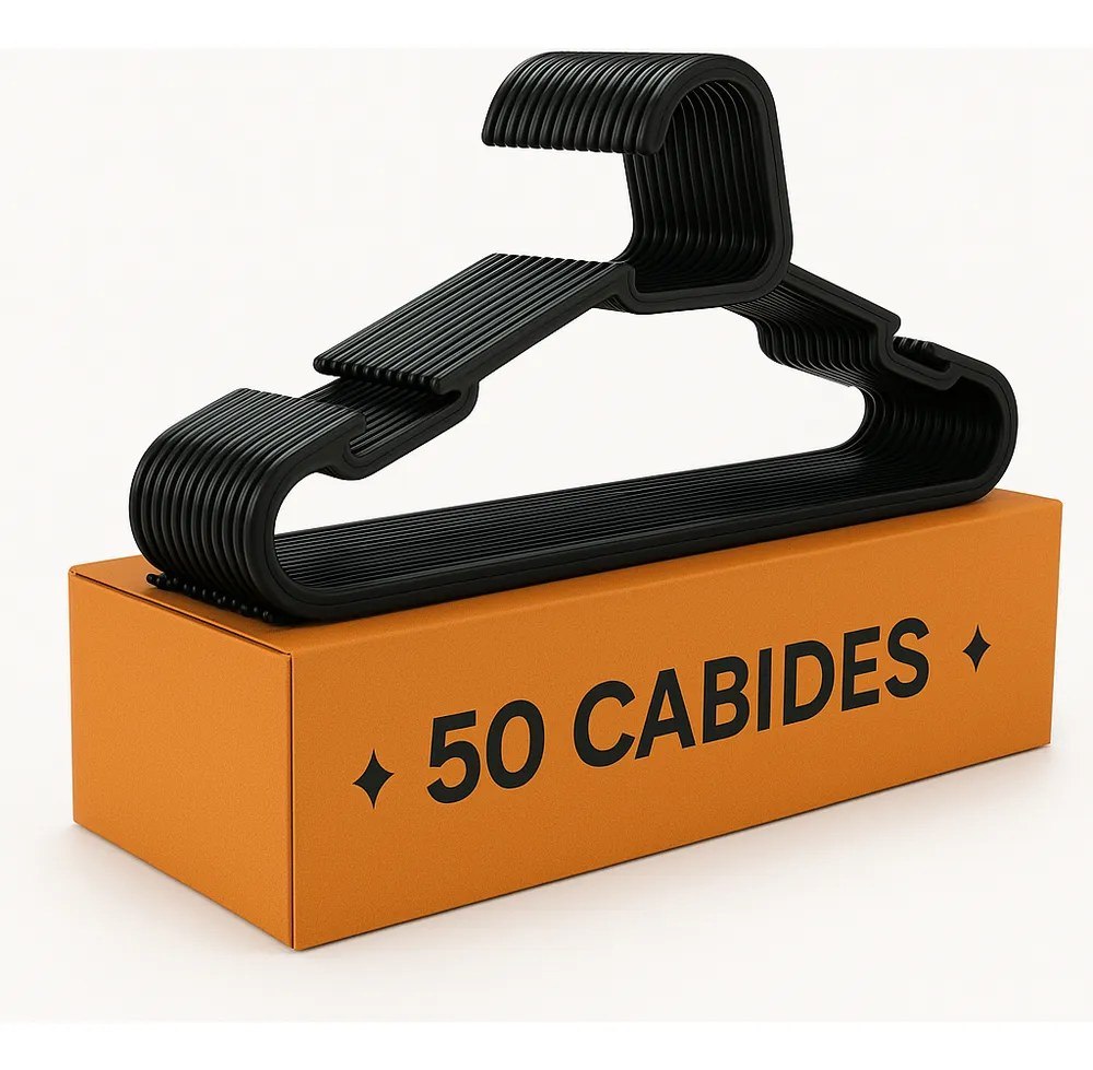 organização casa kit 50 cabide adulto preto reforçado organizador combate