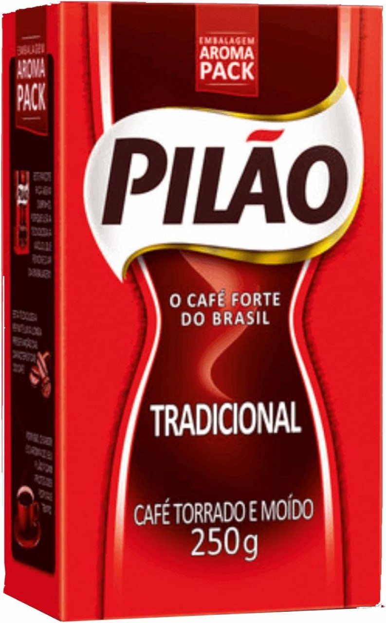 alimentos e bebidas café pilão torrado e moído tradicional vácuo 250g