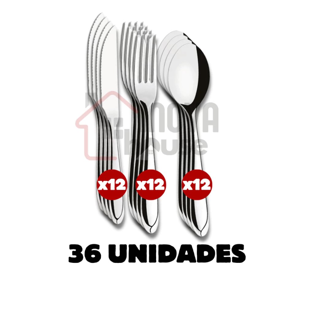 talheres jogo de talheres inox 36 pecas