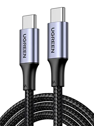 UGREEN Cabo USB-C 2M 100W Nylon Trançado Carregamento Rápido