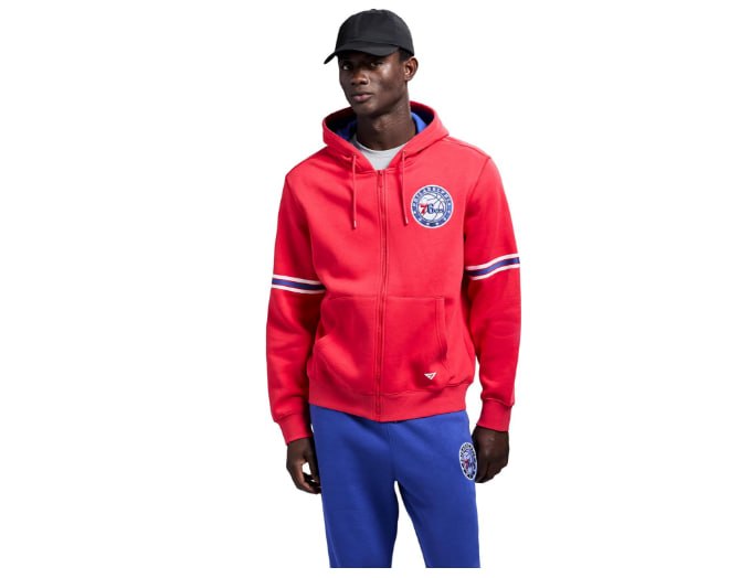 roupas philadelphia 76ers moletom masculino nba vermelho oficial