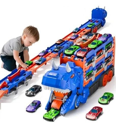 brinquedo mibro dinossauro comendo carros 6 carros